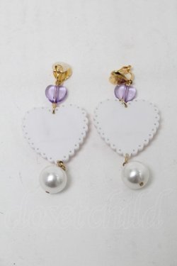 画像2: Angelic Pretty / Sprinkle Heartイヤリング  ラベンダー S-25-08-15-008-AP-AC-HR-ZS