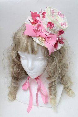 画像1: BABY,THE STARS SHINE BRIGHT / Cutie Whipped cream parfaitミニハット  レモン S-25-08-15-016-BA-AC-AS-ZS