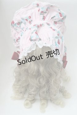 画像3: BABY,THE STARS SHINE BRIGHT / 赤いひとかけらのMarchen柄 ボンネット  ピンク S-25-08-15-019-BA-AC-AS-ZS