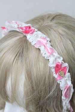 画像3: BABY,THE STARS SHINE BRIGHT / Cutie Whipped cream parfaitカチューシャ  濃ピンク S-25-08-15-022-BA-AC-AS-ZS