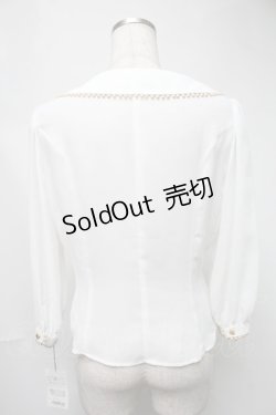 画像2: Innocent World / ハートボタンブラウス  白 S-25-08-15-028-IW-BL-AS-ZS