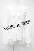 metamorphose / Creamyフリル丸襟ブラウス  白 S-25-08-15-029-ME-BL-AS-ZS
