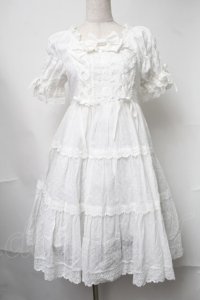 BABY,THE STARS SHINE BRIGHT / デザートワンピース（2025年）  白 S-25-08-15-036-BA-OP-AS-ZS