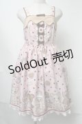 Angelic Pretty / なかよしジンジャークッキージャンパースカート  ピンク S-25-08-15-039-AP-OP-AS-ZS