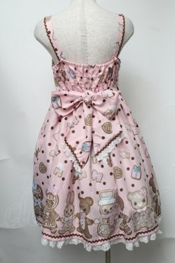 画像2: Angelic Pretty / なかよしジンジャークッキージャンパースカート  ピンク S-25-08-15-039-AP-OP-AS-ZS