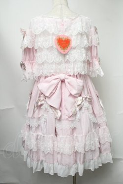 画像2: BABY,THE STARS SHINE BRIGHT / レースを纏うTwinkle Baby Ribbonワンピース  ピンク S-25-08-15-040-BA-OP-AS-ZS