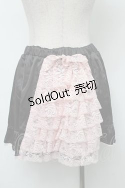 画像4: Deary / サテンレースセットアップ  黒ｘピンク S-25-08-16-045-LO-OP-HR-ZS