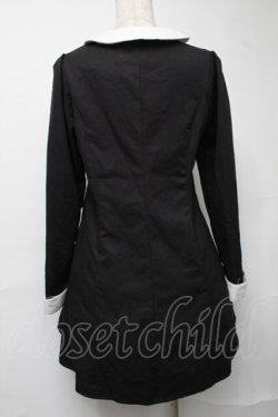 画像2: NieR Clothing / バイカラーワンピース  黒ｘ白 S-25-08-16-051-PU-OP-HR-ZS