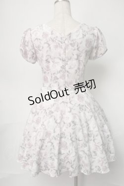 画像2: evelyn / バラ柄ワンピース  ライトグレー S-25-08-16-056-LO-OP-HR-ZS
