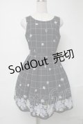 LODISPOTTO / バラｘチェックワンピース  紺 S-25-08-16-063-LO-OP-HR-ZS