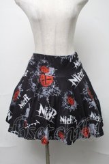 NieR Clothing / プリントスカート  黒 S-25-08-16-064-PU-SK-HR-ZS