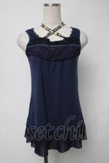 画像1: axes femme / トップス  紺 S-25-08-16-023-AX-TO-AS-ZT522 (1)