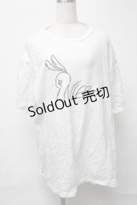 NieR Clothing / プリントTシャツ  白 S-25-08-16-003-PU-TS-HR-ZI