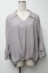 axes femme / トップス  グレー S-25-08-16-029-AX-TO-AS-ZS