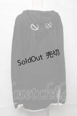 画像2: NieR Clothing / うさ耳プルパーカー  黒 S-25-08-16-031-PU-TO-HR-ZY