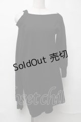 NieR Clothing / 肩開きトップス  黒 S-25-08-16-032-PU-TO-HR-ZY