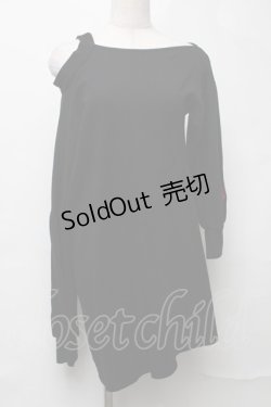 画像1: NieR Clothing / 肩開きトップス  黒 S-25-08-16-032-PU-TO-HR-ZY