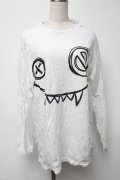 NieR Clothing / プリントロンT  白 S-25-08-16-004-PU-TO-HR-ZS