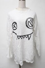 NieR Clothing / プリントロンT  白 S-25-08-16-004-PU-TO-HR-ZS