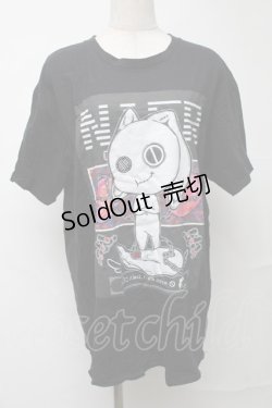 画像1: NieR Clothing / プリントTシャツ  黒 S-25-08-16-034-PU-TS-HR-ZI