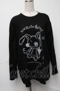 NieR Clothing / プリントロンT  黒 S-25-08-16-035-PU-TO-HR-ZS