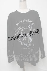 NieR Clothing / プリントロンT  黒 S-25-08-16-035-PU-TO-HR-ZS