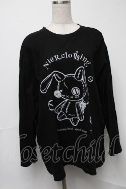 画像1: NieR Clothing / プリントロンT  黒 S-25-08-16-035-PU-TO-HR-ZS
