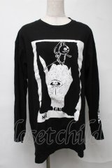 NieR Clothing / プリントロンT  黒 S-25-08-16-036-PU-TO-HR-ZS