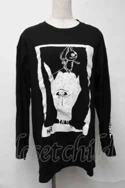 画像1: NieR Clothing / プリントロンT  黒 S-25-08-16-036-PU-TO-HR-ZS