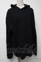 NieR Clothing / プリントフードプルパーカー  黒 S-25-08-16-037-PU-TO-HR-ZS