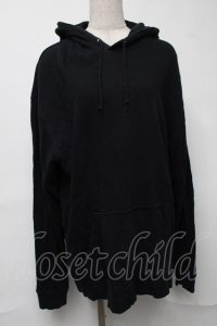 NieR Clothing / プリントフードプルパーカー  黒 S-25-08-16-037-PU-TO-HR-ZI