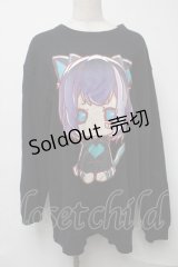 NieR Clothing / プリントTシャツ  黒 S-25-08-16-038-PU-TS-HR-ZI
