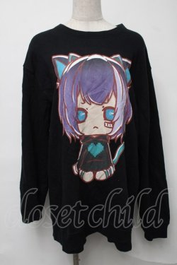 画像1: NieR Clothing / プリントTシャツ  黒 S-25-08-16-038-PU-TS-HR-ZS