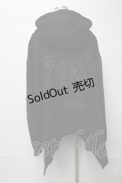 画像2: KRY CLOTHING / 「DAVIDE BNPK」ボリュームネック裏起毛Aライン変形パーカー  黒 S-25-08-16-040-EL-BL-HR-ZS