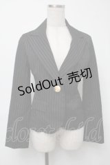 MA*RS(Sugar gloss) / ストライプバックレースジャケット  黒 S-25-08-16-043-LO-TO-HR-ZS