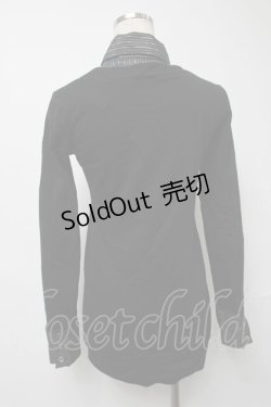 画像2: MA*RS(Sugar gloss) / カーディガン重ね着風トップス  黒 S-25-08-16-044-LO-BL-HR-ZS