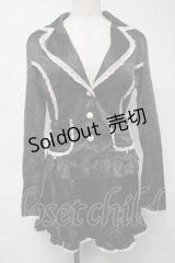 Deary / サテンレースセットアップ  黒ｘピンク S-25-08-16-045-LO-OP-HR-ZS