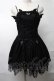 画像1: DARK IN LOVE / Gothic Dark Demon Pleated Dressワンピース  黒 S-25-08-17-047-PU-OP-HR-ZS (1)
