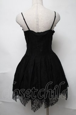 画像2: DARK IN LOVE / Gothic Dark Demon Pleated Dressワンピース  黒 S-25-08-17-047-PU-OP-HR-ZS