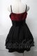 画像2: DARK IN LOVE / Gothic spider bow frilly strap dress  黒ｘ赤 S-25-08-17-048-PU-BL-HR-ZS (2)