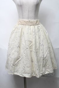 axes femme /花柄ｘ蝶オパールスカート  オフ S-25-08-17-053-AX-SK-AS-ZS