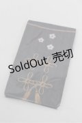 metamorphose / 和柄オーバーニーソックス  黒 S-25-08-18-001-ME-ZA-AS-ZS