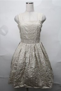 Emily Temple cute / ドット刺繍ワンピース  オフ S-25-08-18-045-ET-OP-AS-ZS