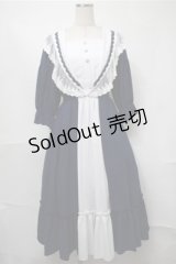 axes femme kawaii / マリアンヌワンピース M 紺 S-25-08-18-051-AX-OP-AS-ZS