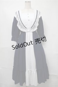 axes femme kawaii / マリアンヌワンピース M 紺 S-25-08-18-051-AX-OP-AS-ZS