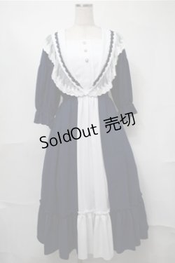 画像1: axes femme kawaii / マリアンヌワンピース M 紺 S-25-08-18-051-AX-OP-AS-ZS