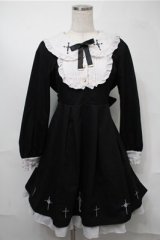 Amavel / Rosary Vampire召使いワンピース  黒 S-25-08-18-054-CA-OP-HR-ZS