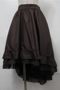 axes femme / ベルト付フィッシュテールスカート  ブラウン S-25-08-18-062-AX-SK-AS-ZS