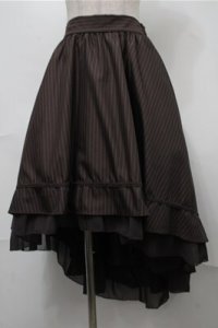 axes femme / ベルト付フィッシュテールスカート  ブラウン S-25-08-18-062-AX-SK-AS-ZS
