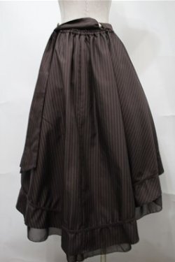 画像2: axes femme / ベルト付フィッシュテールスカート  ブラウン S-25-08-18-062-AX-SK-AS-ZS